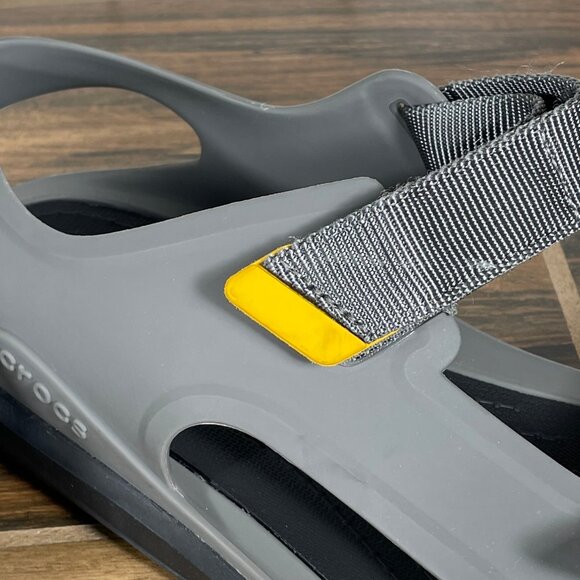 CROCS Swiftwater Expedition Mens Size 12 Shoes Gray Black Adventure Sandals - Picture 4 of 16